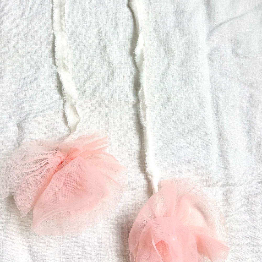 Pink Tulle Pom Pom Garland